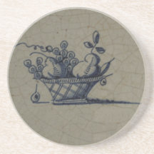 De klassieke Blauwe Tegel van Delft van de Antiqua Onderzetter Voor Drankjes