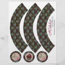 De Klassieke Omslag Cupcake van Kerstmis Folders