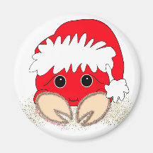 De Klauwen van de kerstman Koelkast Magneetjes