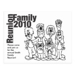 De Kleuring van de Bijeenkomst 2010 van de familie Wenskaart