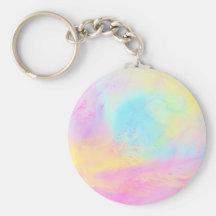 De kleurrijke Abstracte Verf Keychain van de Water Sleutelhanger