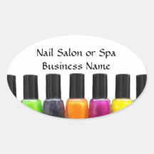 De kleurrijke Flessen van het Nagellak, de Salon v Sticker