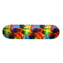 De kleurrijke Samenvatting van de Stad van de Muzi Persoonlijk Skateboard