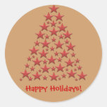 De Kleurrijke Stickers van de Kerstboom van de Reg