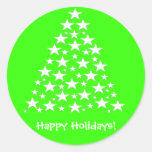 De Kleurrijke Stickers van de Kerstboom van de Reg