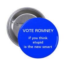 de knoop van de anti-romneyverkiezing speld button