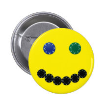De Knoop van het Gezicht van de pook Speld Button