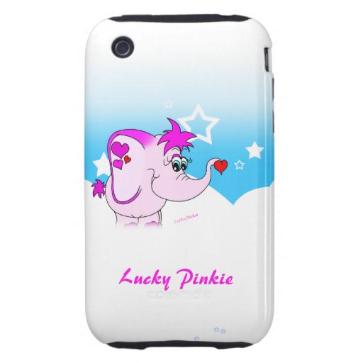 De koele Gelukkige Pink dankt u iPhone 3 Geval Tough iPhone 3 Case