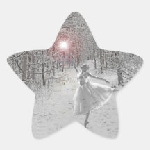 De koningin van de Sneeuw Ster Sticker