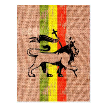 De koningsleeuw van Reggae Wens Kaarten
