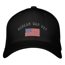 De Koreaanse Dierenarts van de Oorlog met Amerikaa Geborduurde Baseball Caps
