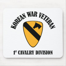 De Koreaanse Veteraan van de Oorlog - 1st Cav Muismatten
