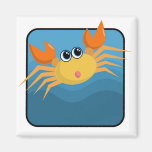 De Krab van de cartoon Koelkast Magneten