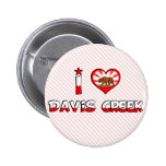 De Kreek van Davis, CA Speld Button