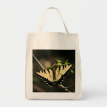 De kruidenierswinkelzak van de vlinder canvas tas