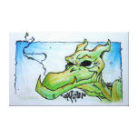 De Kunst van Arek - Originele Druk - "Rokende Draa Canvas Afdrukken