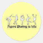 De kunstschaatsen zijn het Leven Stickers