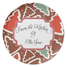 De la cuisine des plats de Noël Assiettes