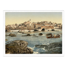 De la mer, Jaffa, la Terre Sainte, clas (c.-à-d. d Carte Postale