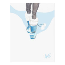 De Laarzen van het Sprookjesland van de winter Wenskaart