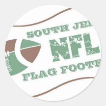 De Laders Vlag van de Zuid- van Jersey Nfl onder 1 Ronde Stickers
