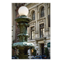 De Lamp van Manhattan Foto Afdruk