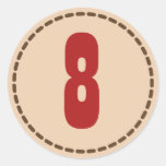 De leeftijdsstickers van de verjaardag voor de uit