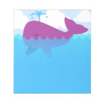 De leuke Blocnote van de Cartoon van de Walvis notitieblokken