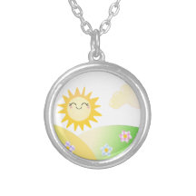 De leuke cartoon van zonkawaii hangertjes
