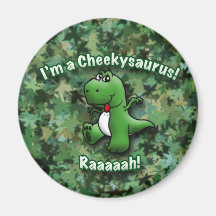 De leuke Dinosaurus is een Cheekysaurus Magneten