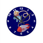 De leuke Klok van de Muur van de Astronaut van de 