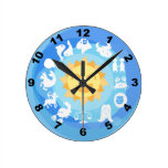 De leuke Klok van de Muur van de Dierenriem wall clocks