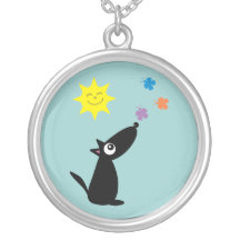 De leuke Liefdadigheid van de Hond & van de Vlinde Gepersonaliseerde Ketting