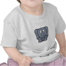 De leuke Olifant Clipart van de Cartoon T Shirt