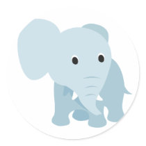 De leuke Olifant van het Baby stickers