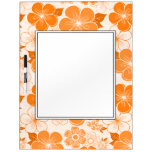 De leuke oranje raad van bloemenDryerase dry erase boards
