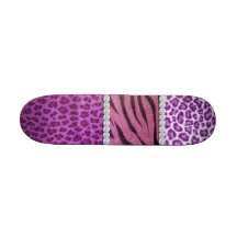 De leuke Paarse Dierlijke Diamant van de Druk Girl Skateboards