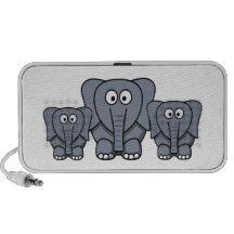 De leuke Sprekers van de Olifanten van de Cartoon iPhone Speaker