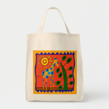 De leuke zak van het het ontwerpbolsa van de Giraf Tassen