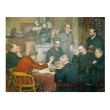 De lezing, 1903 wens kaart