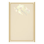 De lichtgeele Kantoorbehoeften van de Orchidee Gpersonaliseerd Briefpapier