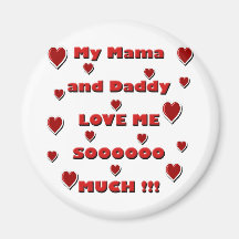 De Liefde copy.png van mamma's & van de Papa Koelkast Magneetjes