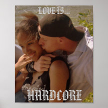 DE LIEFDE IS HARDCORE POSTERS