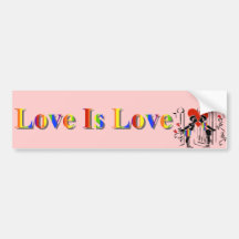 De liefde is Liefde Bumpersticker
