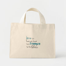 De liefde is Luider Bolsa Draagtassen