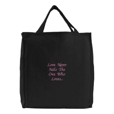 De liefde ontbreekt nooit de persoon die… van canvas tas