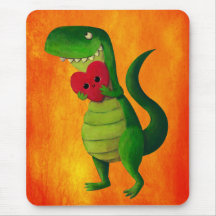 De Liefde van de Dinosaurus RAWR Muis Mat