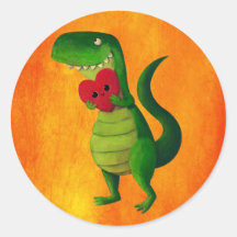 De Liefde van de Dinosaurus RAWR Stickers