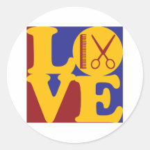 De Liefde van de kosmetiek Ronde Stickers