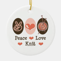 De Liefde van de vrede breit Ornament